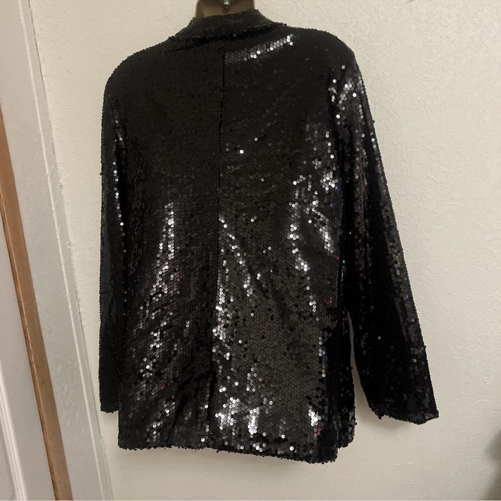 Black Sequin Jacket/blazer - Picture 6 of 7